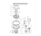 Maytag MDBH968AWQ0 pump and motor parts diagram