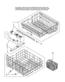 Upper and lower rack parts
