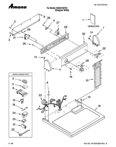 Top and console parts