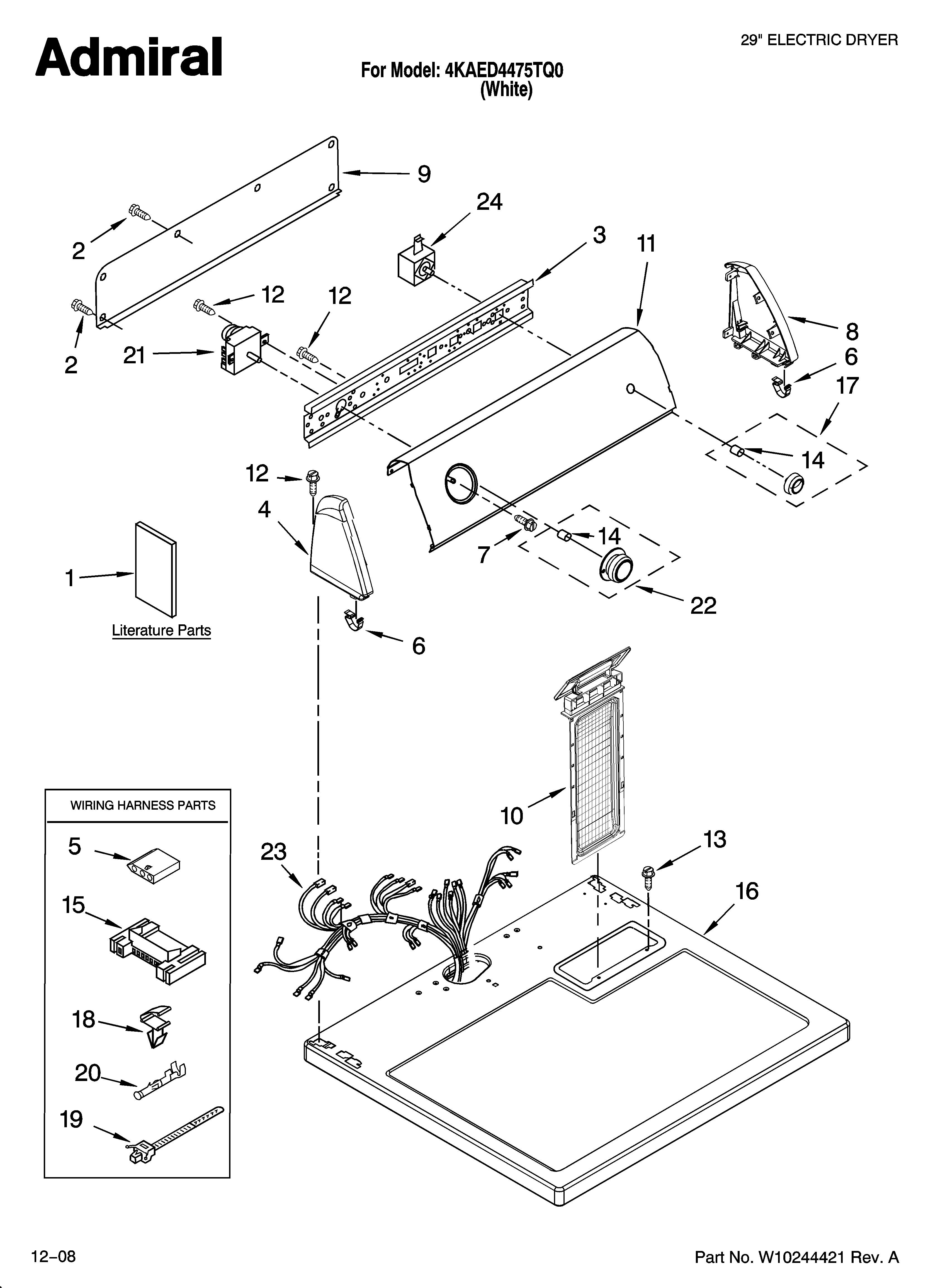 TOP AND CONSOLE PARTS