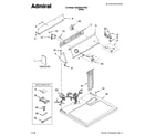 Admiral 4KAED4475TQ0 top and console parts diagram