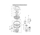 Amana ADB3500AWS44 pump and motor parts diagram