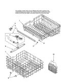 Upper and lower rack parts