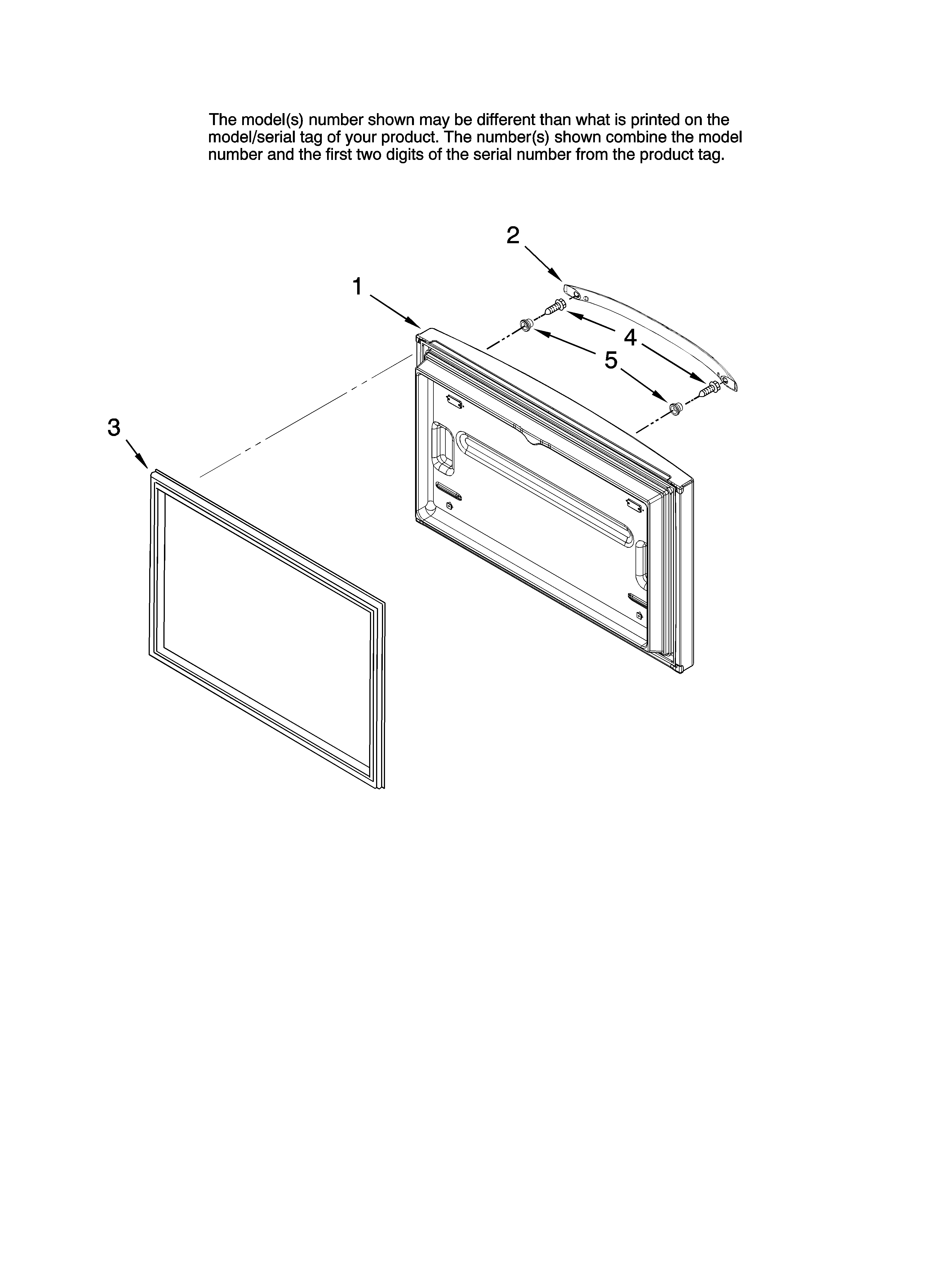 Freezer door parts