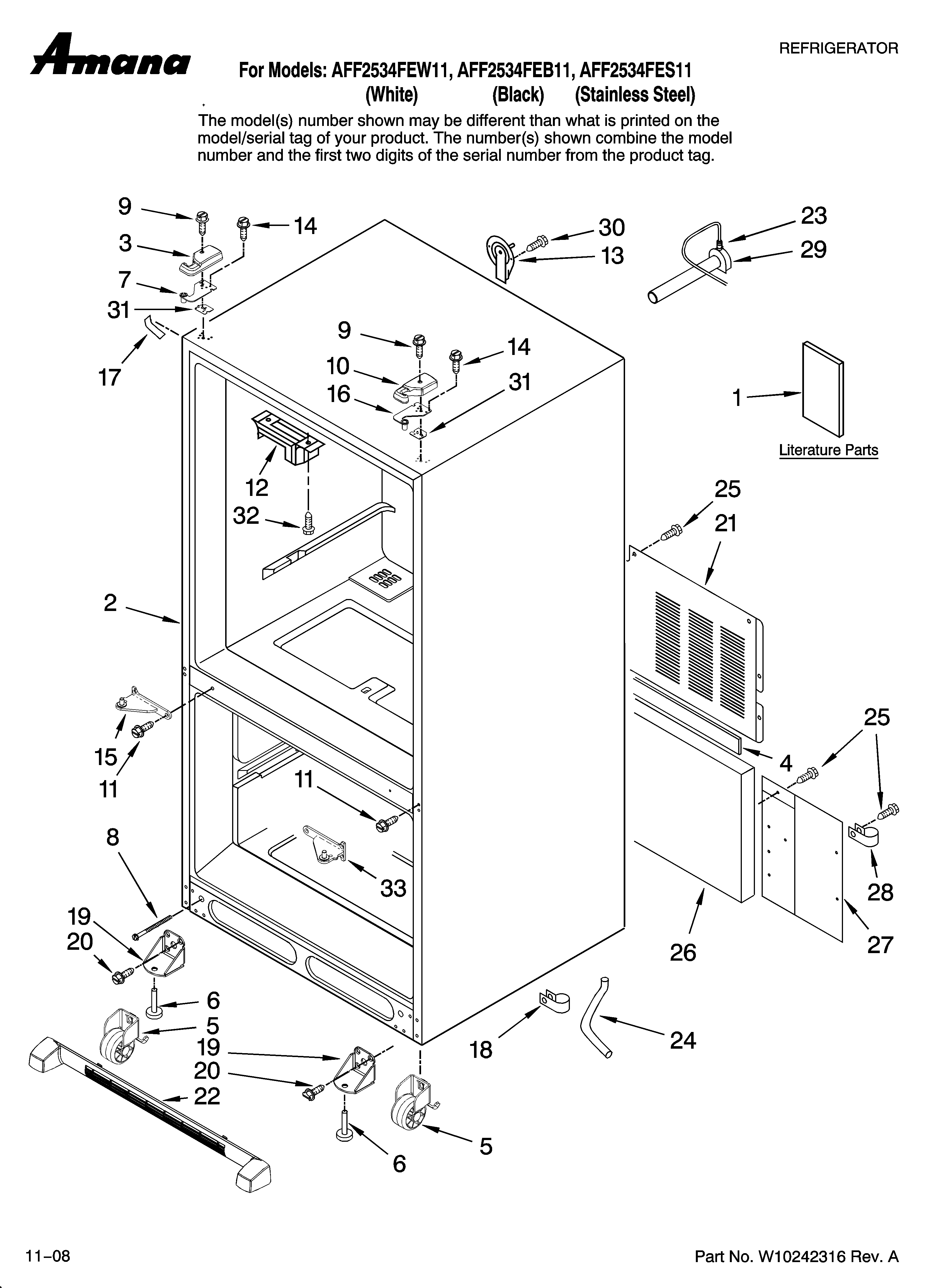 Cabinet parts