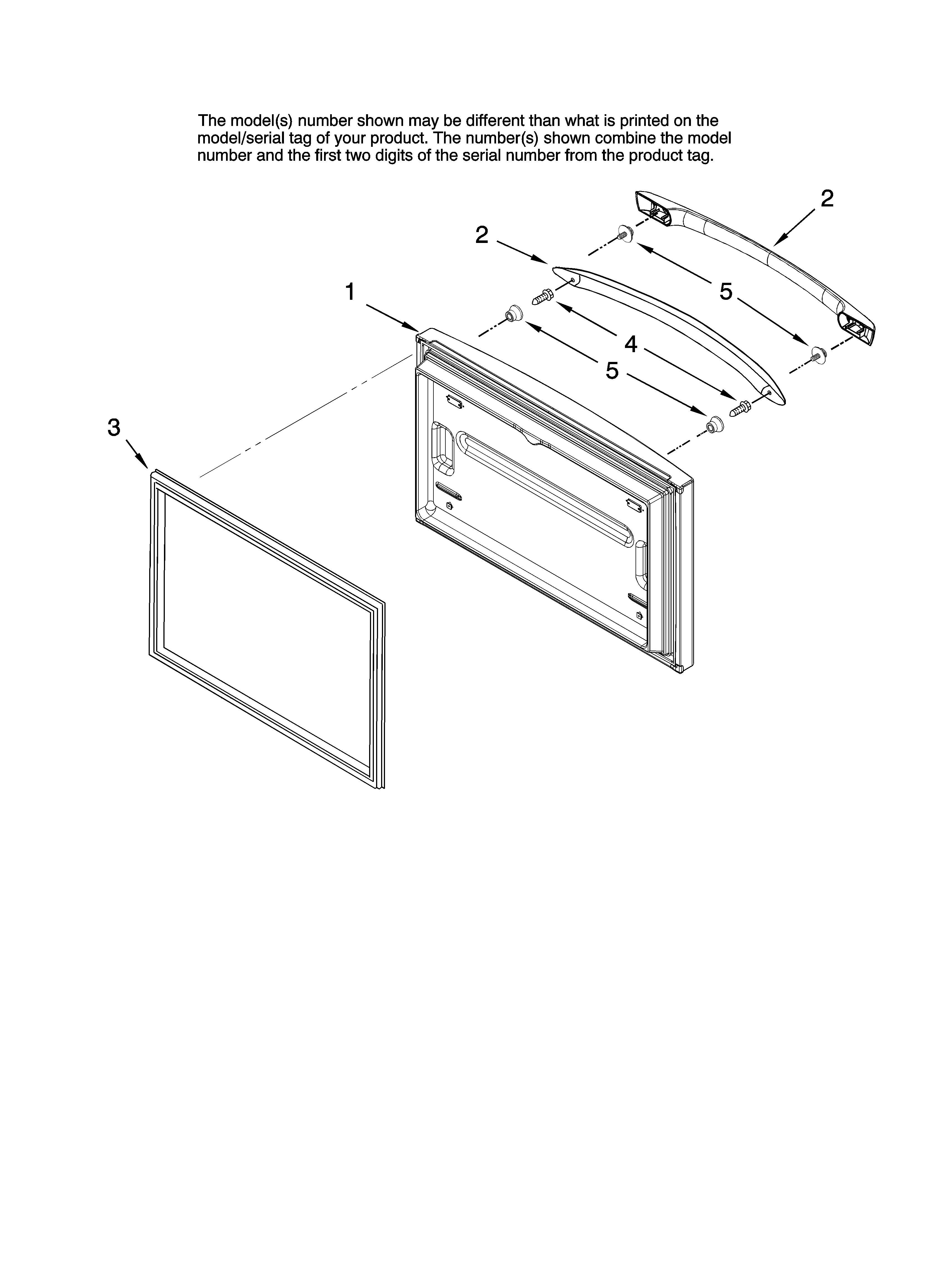 Freezer door parts