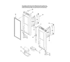 Amana AFF2534FEW11 refrigerator door parts diagram
