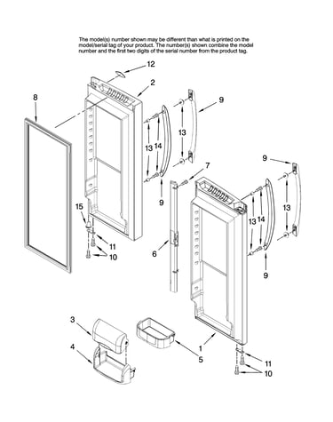 Refrigerator door parts