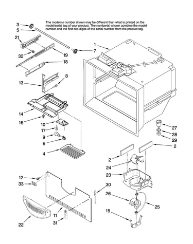 Freezer liner parts
