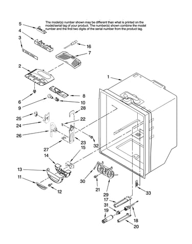 Refrigerator liner parts