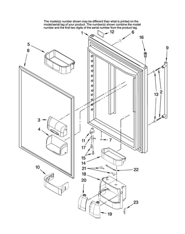 Refrigerator door parts