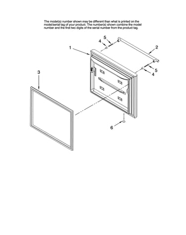 Freezer door parts, optional parts
