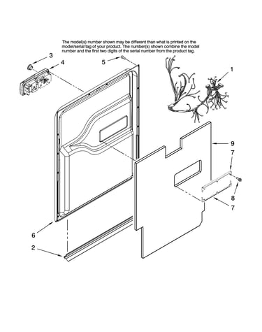 Door and latch parts