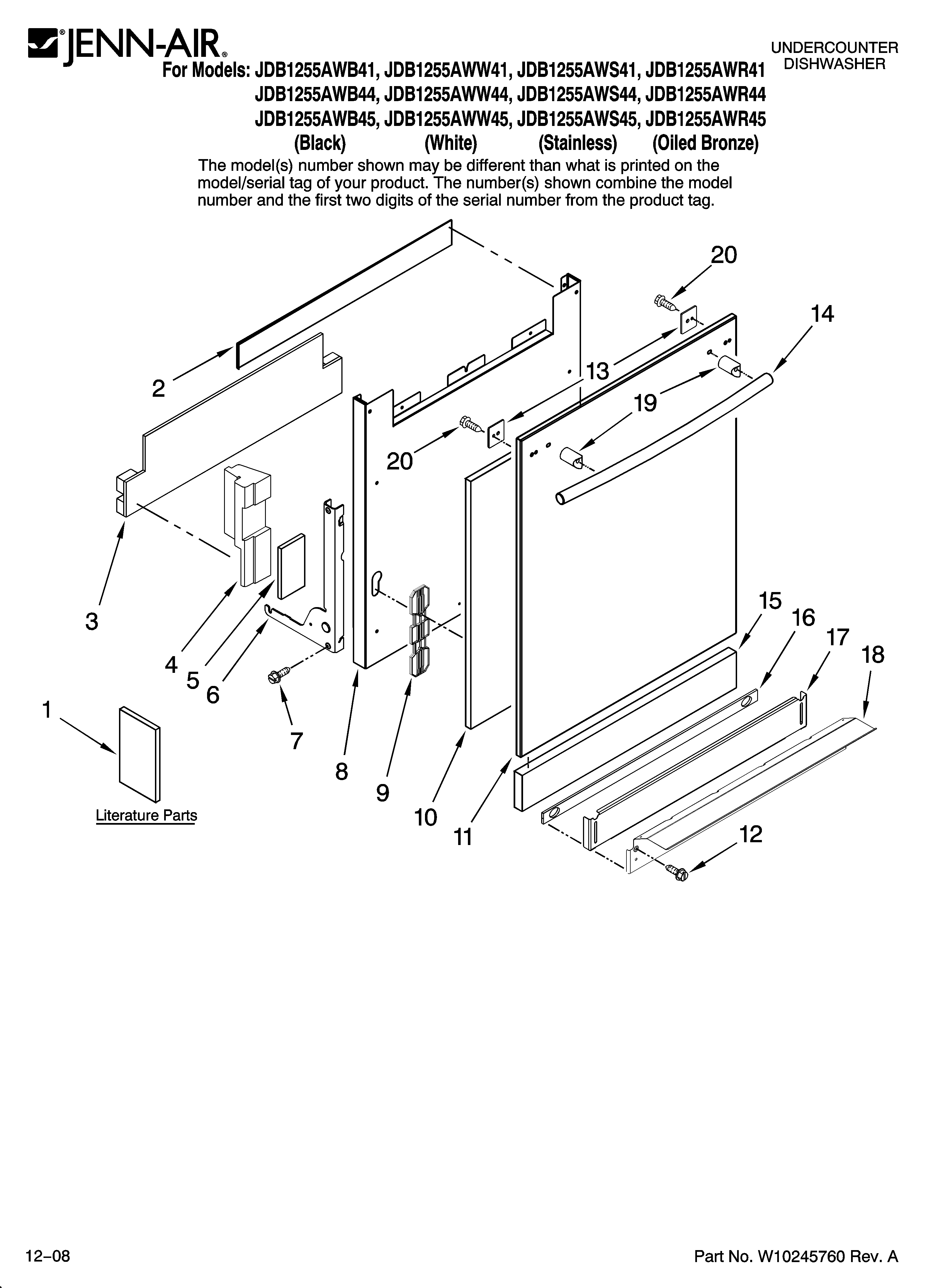 Door and panel parts
