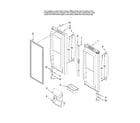 Jenn-Air JFC2070KRW11 refrigerator door parts diagram