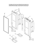 Refrigerator door parts