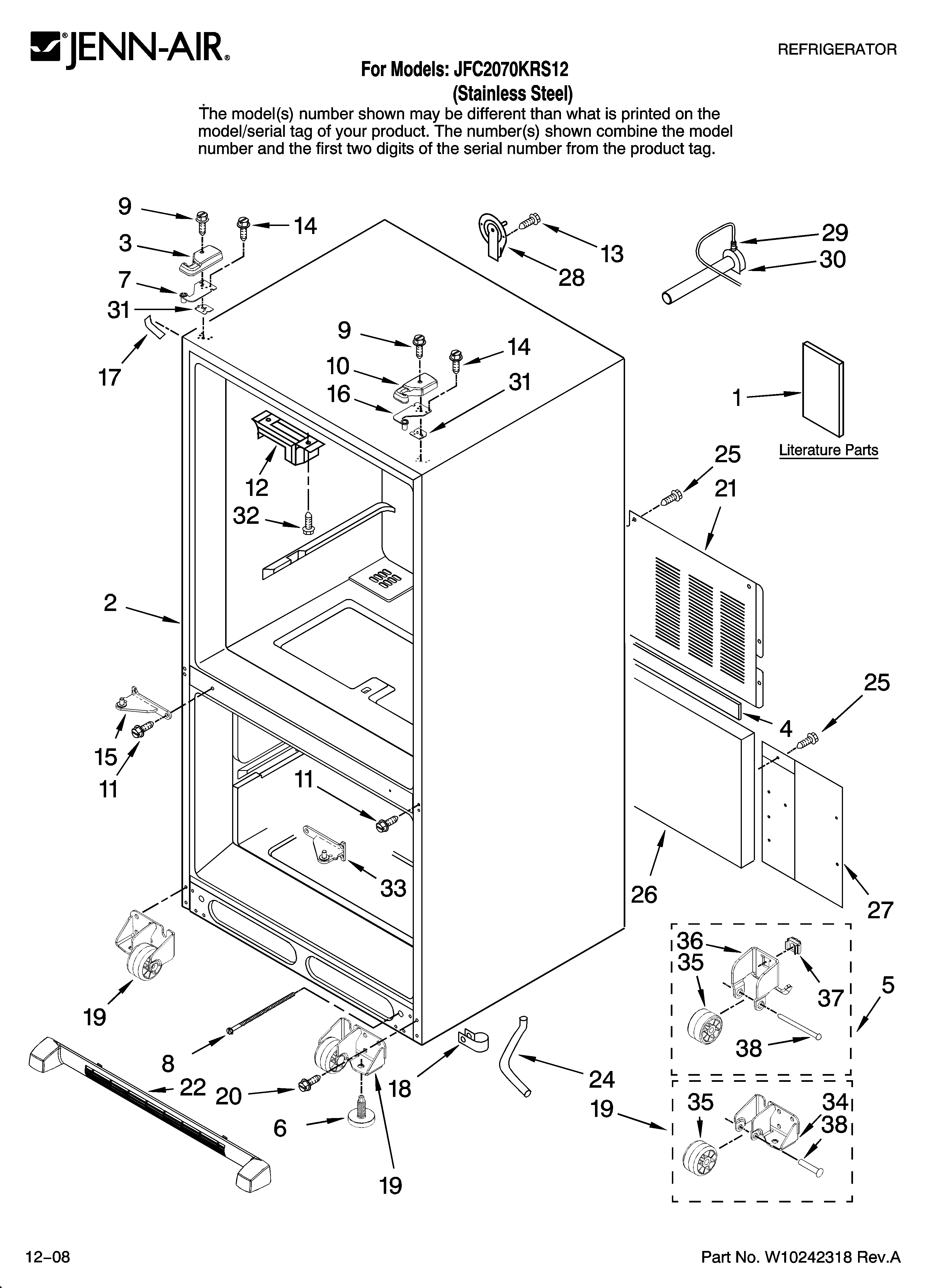 CABINET PARTS