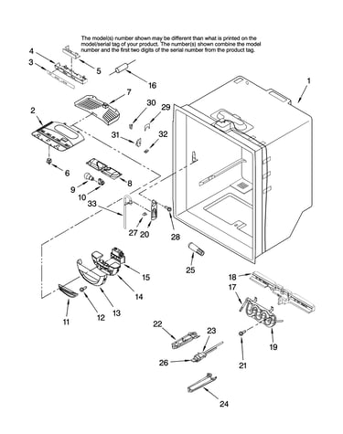 Refrigerator liner parts