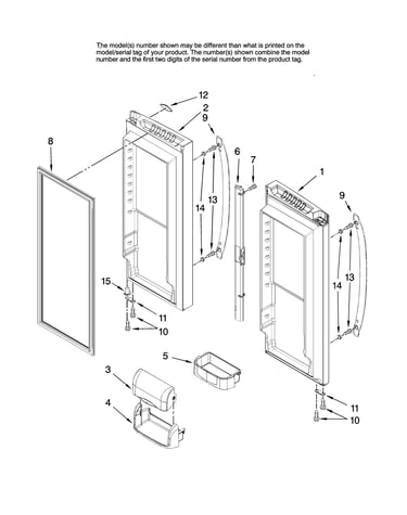 Refrigerator door parts