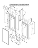 Refrigerator door parts