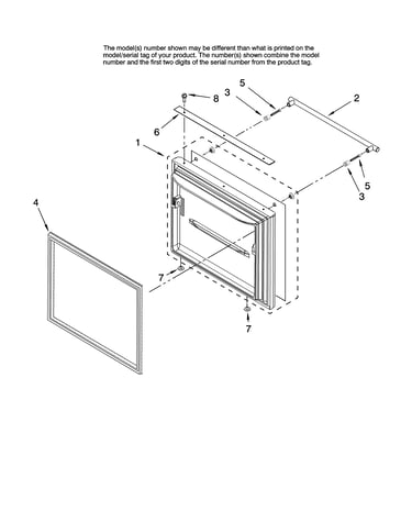 Freezer door parts