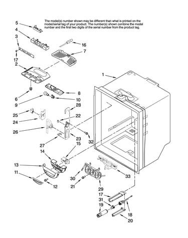 Refrigerator liner parts