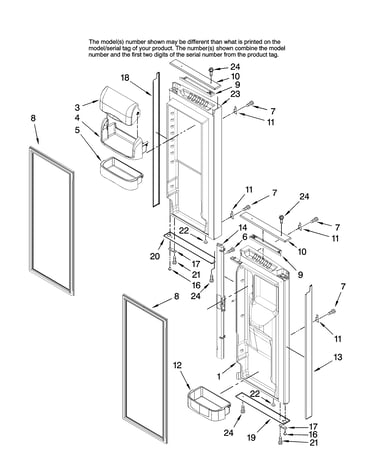 Refrigerator door parts