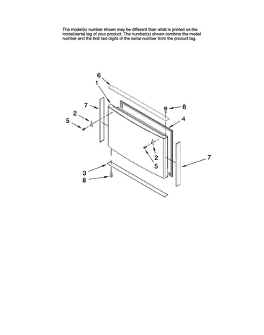 Freezer door parts