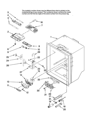 Refrigerator liner parts
