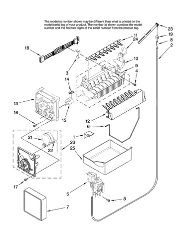 Icemaker parts, optional parts
