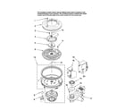 Maytag MDB4651AWW42 pump and motor parts diagram