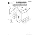 Maytag MDB8851AWS44 door and panel parts diagram