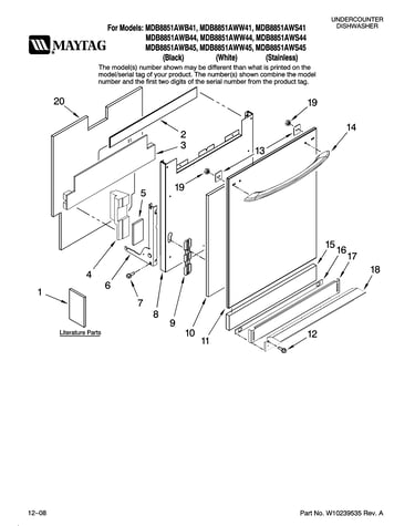Door and panel parts