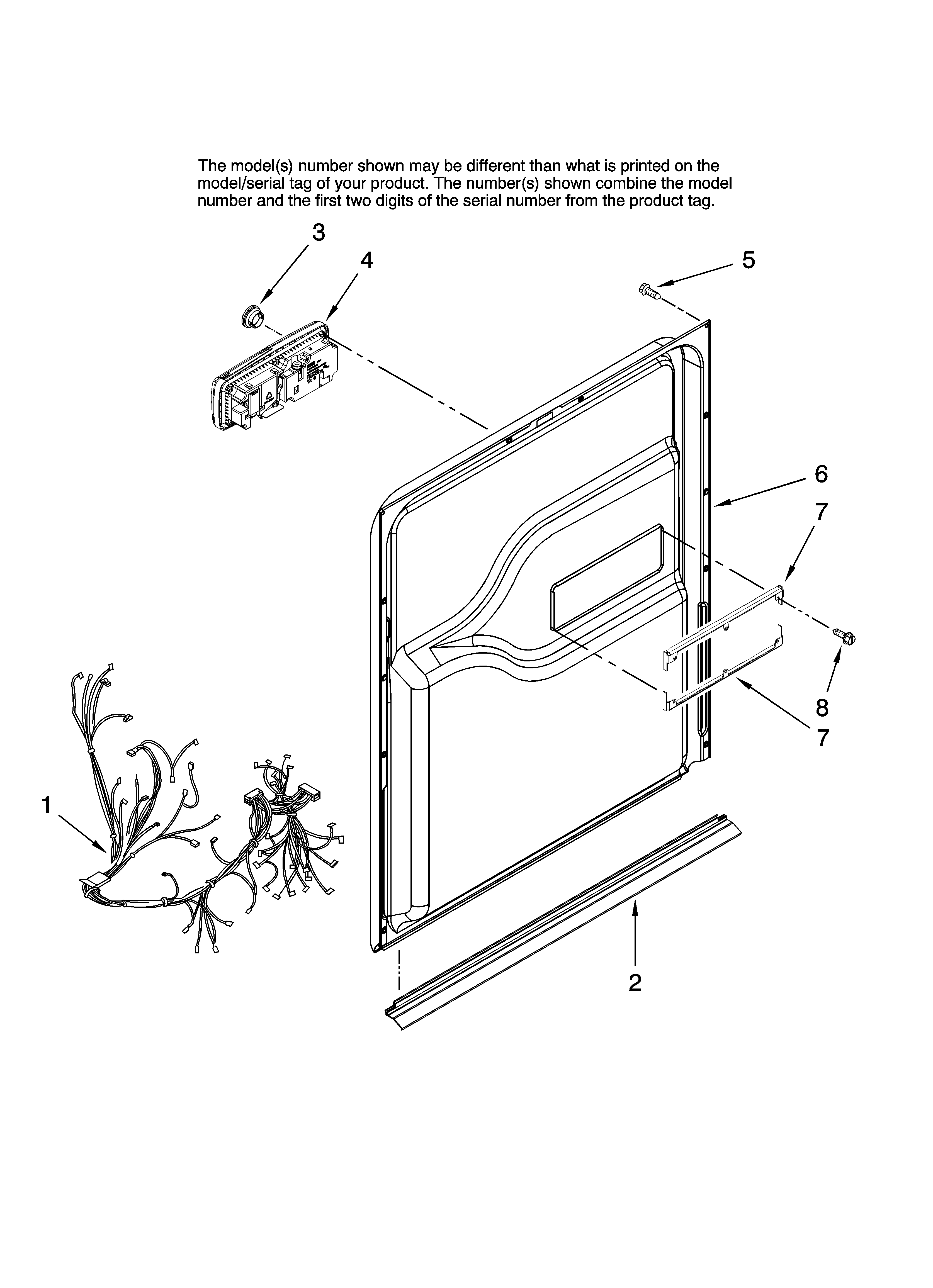 Door and latch parts