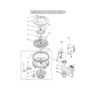 Maytag MDB8851AWB41 pump and motor parts diagram