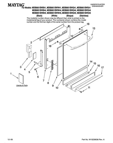 Door and panel parts