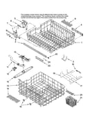 Upper and lower rack parts