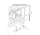 Maytag MDBH985AWW45 tub and frame parts diagram