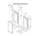 Maytag MFC2061HEW13 refrigerator door parts diagram
