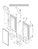 Refrigerator door parts