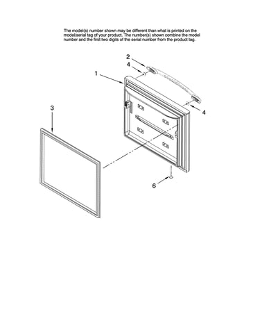 Freezer door parts