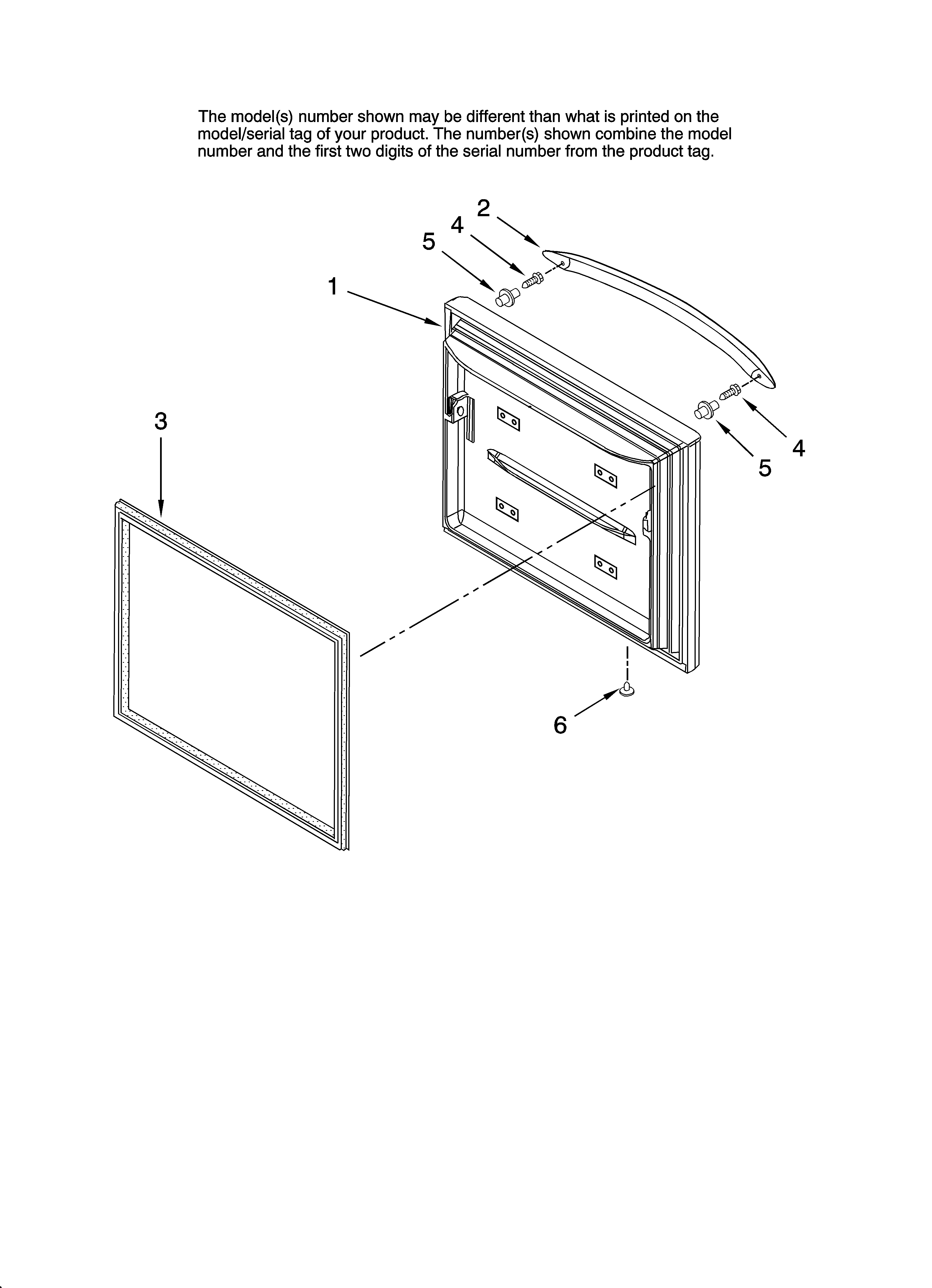 Freezer door parts