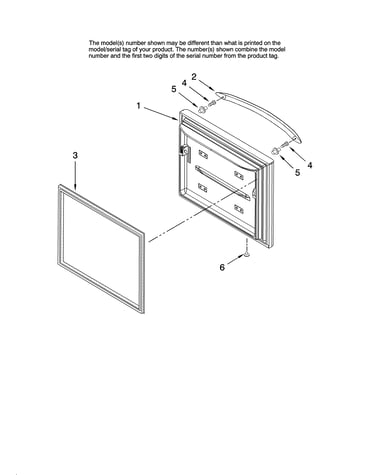 Freezer door parts