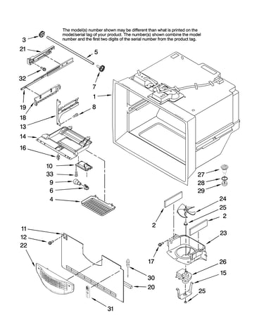 Freezer liner parts