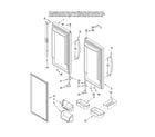 Maytag MFD2561HEQ14 refrigerator door parts diagram