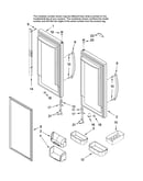 Refrigerator door parts