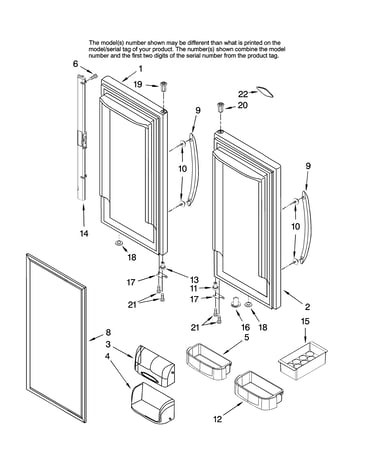 Refrigerator door parts