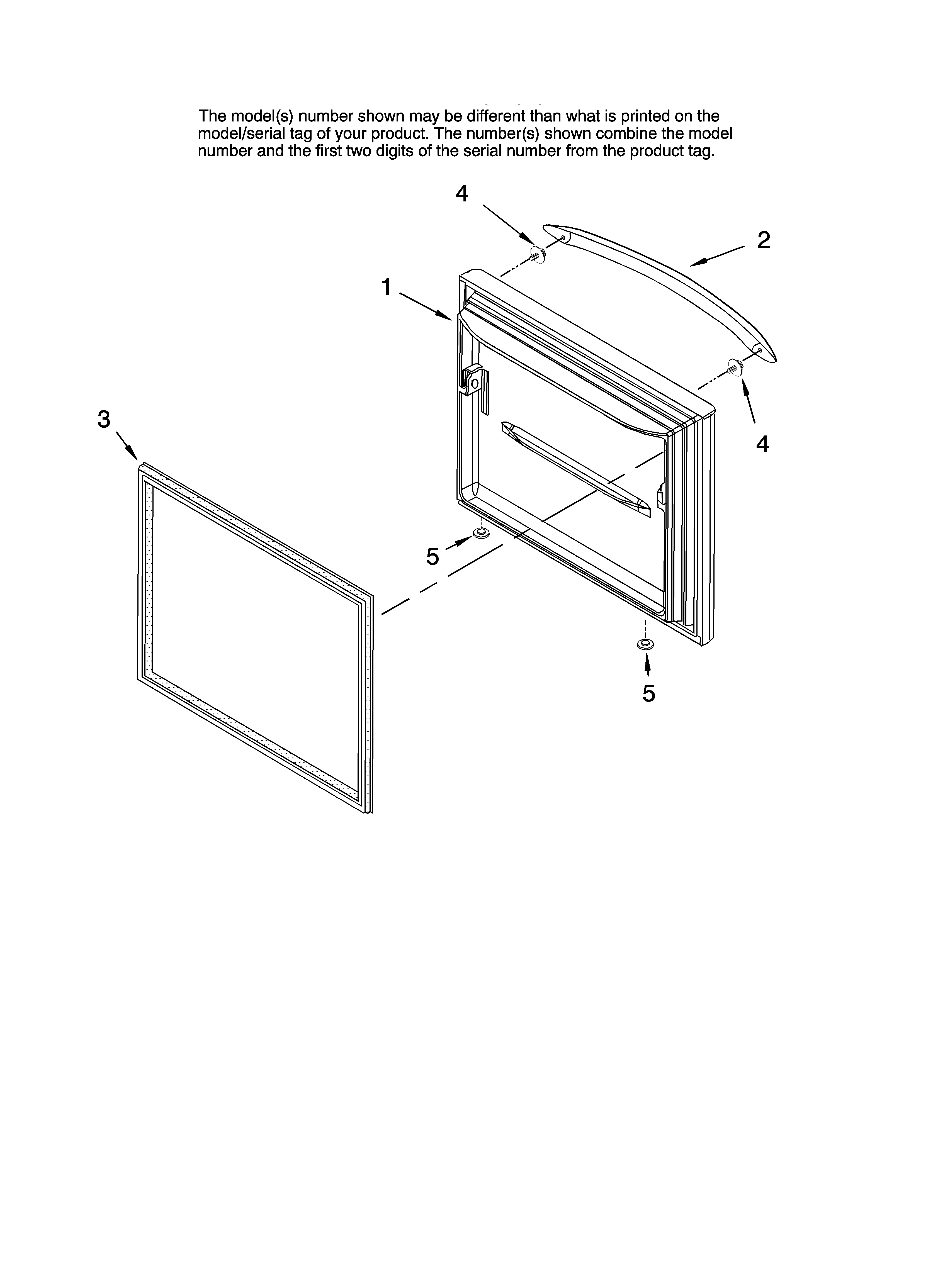 Freezer door parts