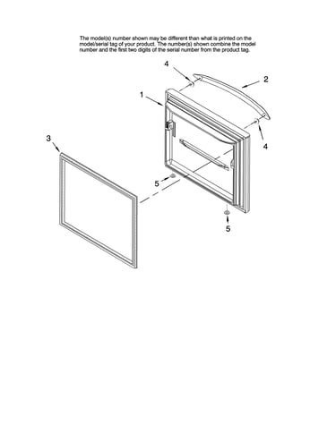 Freezer door parts
