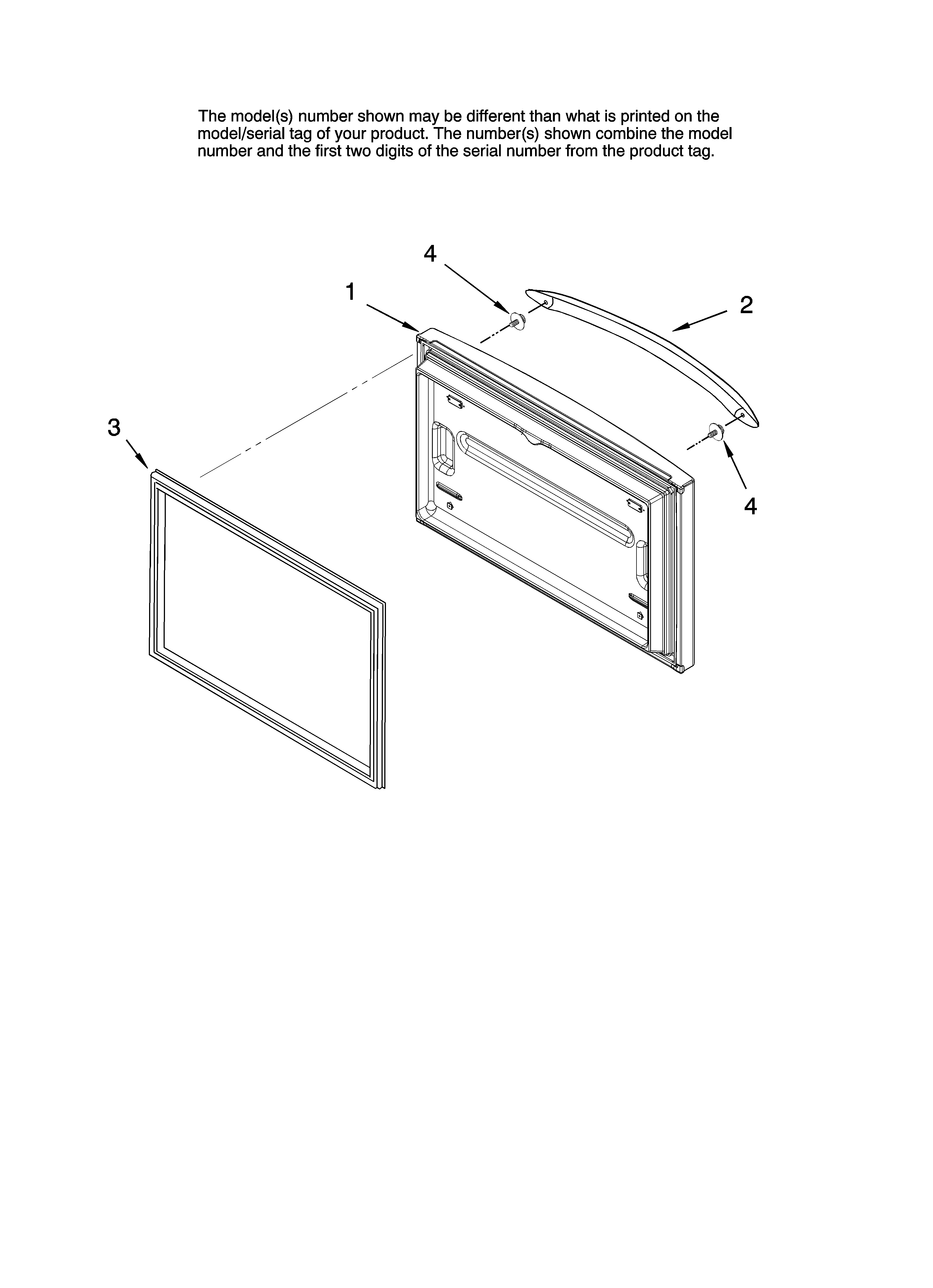 Freezer door parts